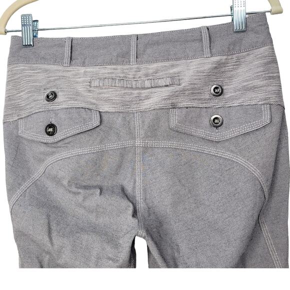 LULULEMON Pedal Power Pant Gray Cycling Relaxed Low Rise Pants Women Sz US 6 - Picture 5 of 14
